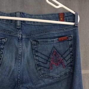 Seven A-pocket boot cut jeans